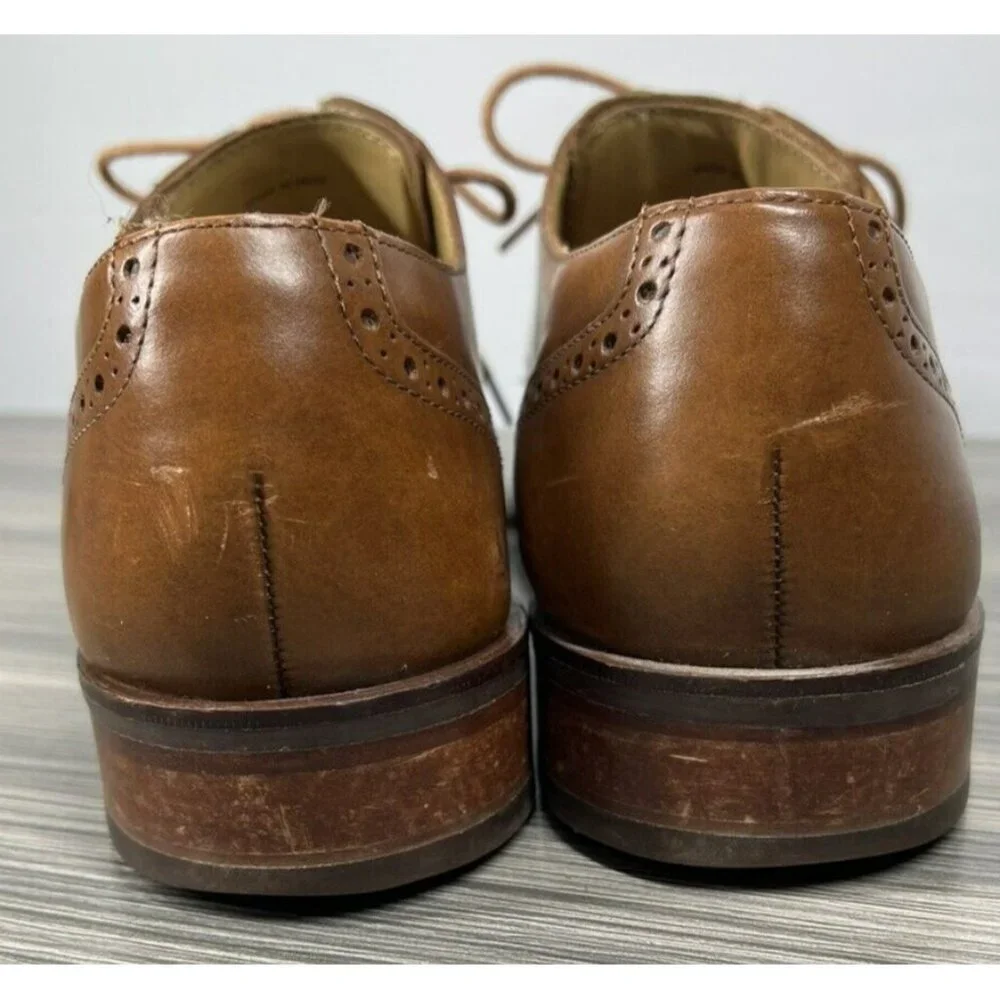 Cole Haan Grand Os Men's Shoes Size 8.5 M Brown Wingtip Oxford Madison Medallion